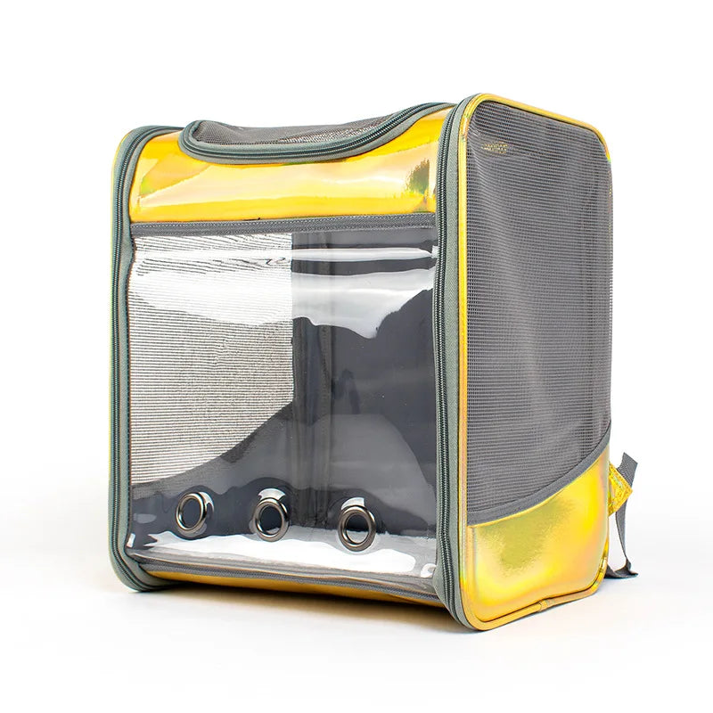Mochila De Transporte para gatos y mascotas, bolso de hombro transpirable