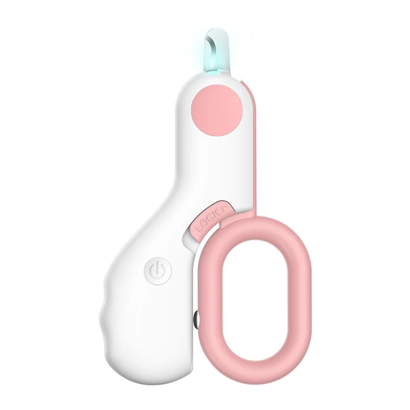 Cortadora de uñas con luz LED para perros y gatos, cortadora profesional de garras para mascotas