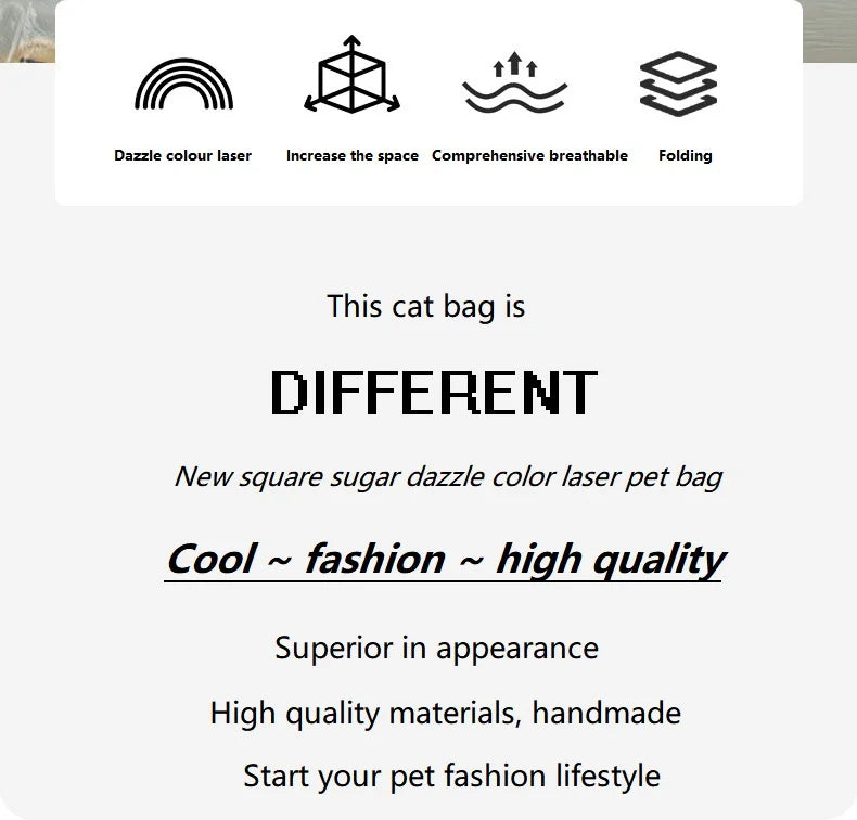Mochila De Transporte para gatos y mascotas, bolso de hombro transpirable