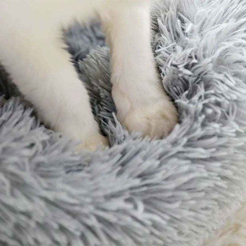Cama Donut Antiansiedad para Gatos y Perros Pequeños