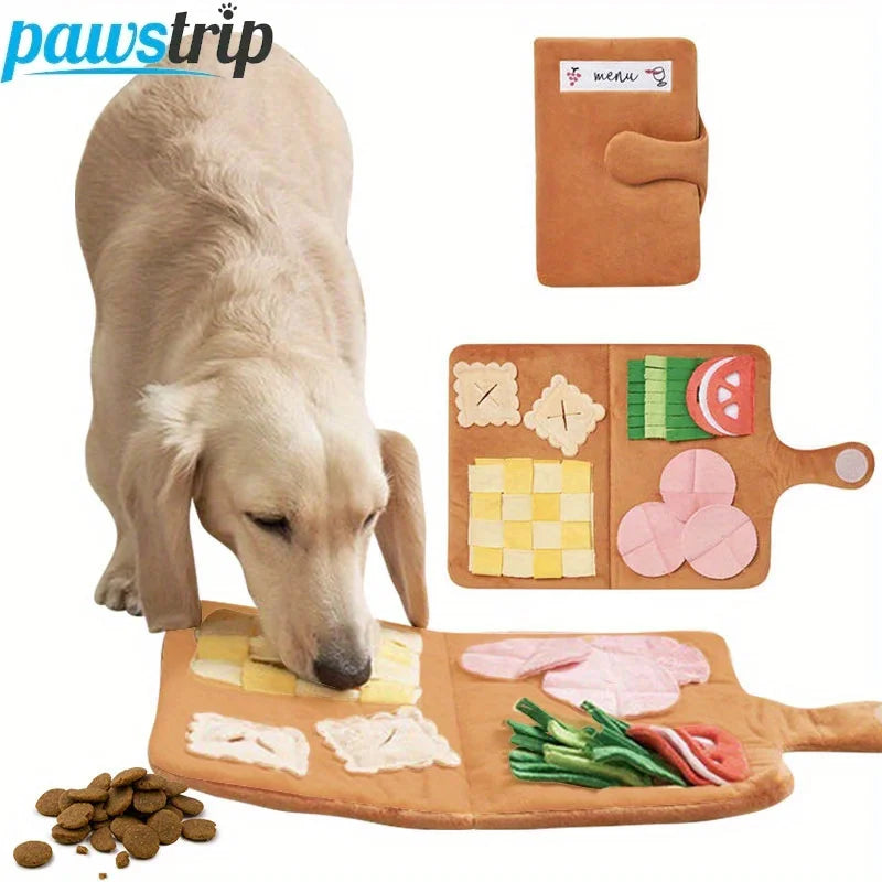 Estera interactiva para perros, juguete rompecabezas de alimentación