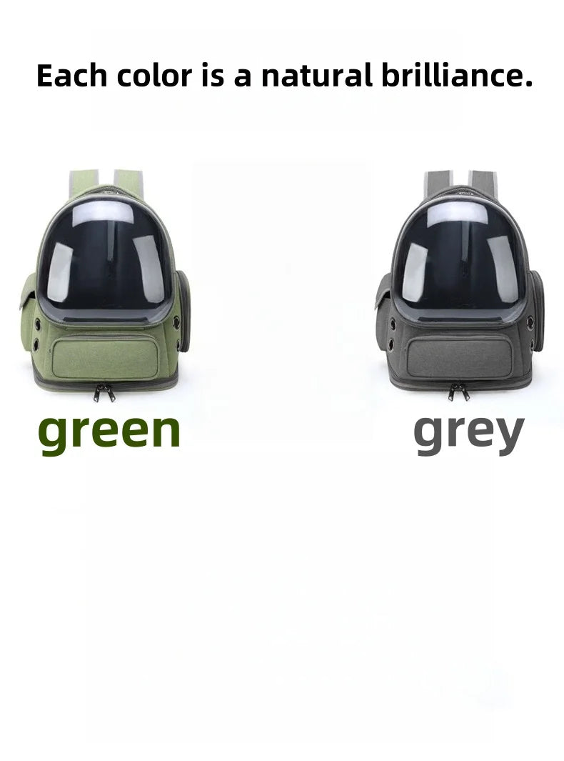 Mochila transportadora transparente para gatos, bolso de hombro transpirable duradero para exteriores