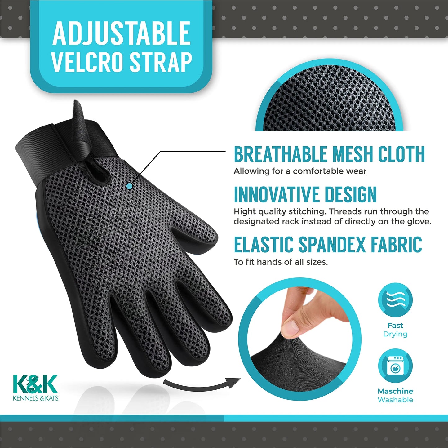Guantes para el cuidado de mascotas