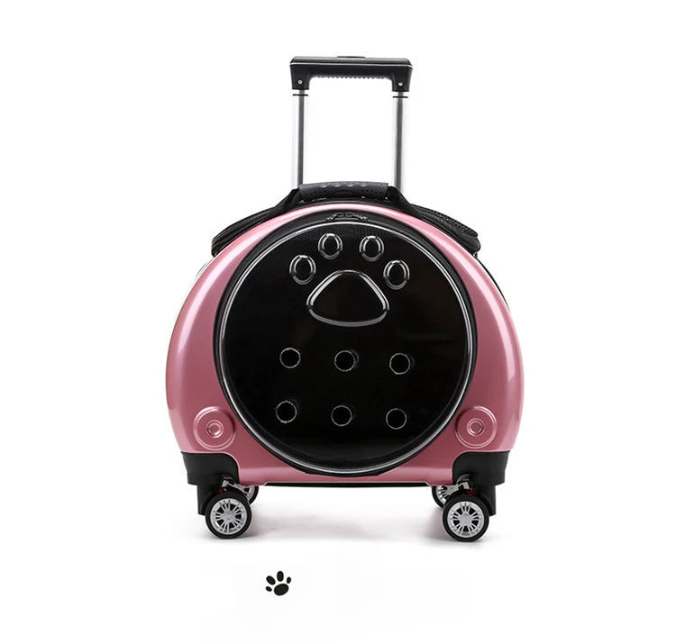 Bolsa transparente para gatos, transportador multiusos de doble hombro para gatos