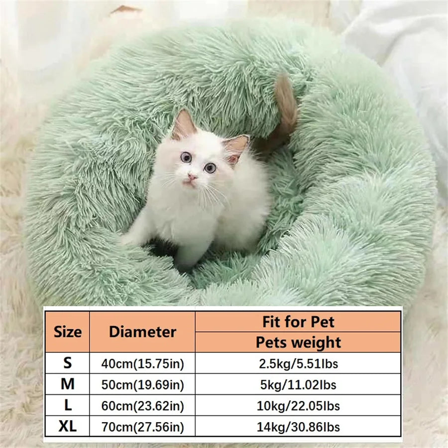 Cama suave para Gato, almohadilla de felpa cálida de piel sintética para perro,