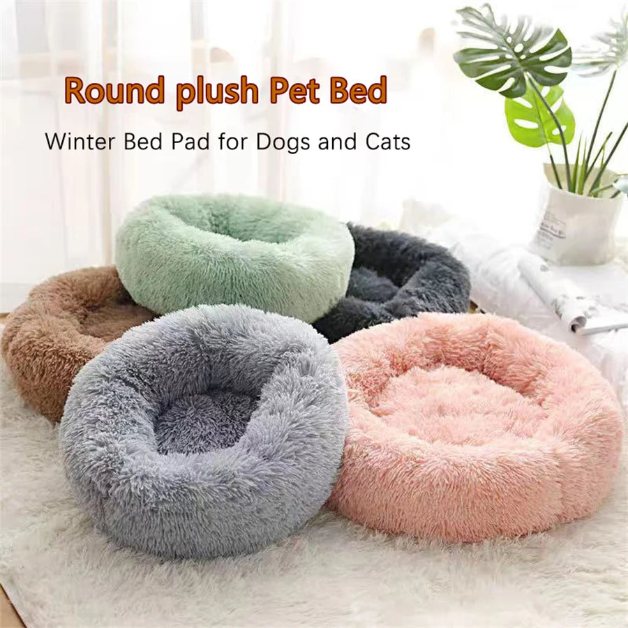Cama suave para Gato, almohadilla de felpa cálida de piel sintética para perro,