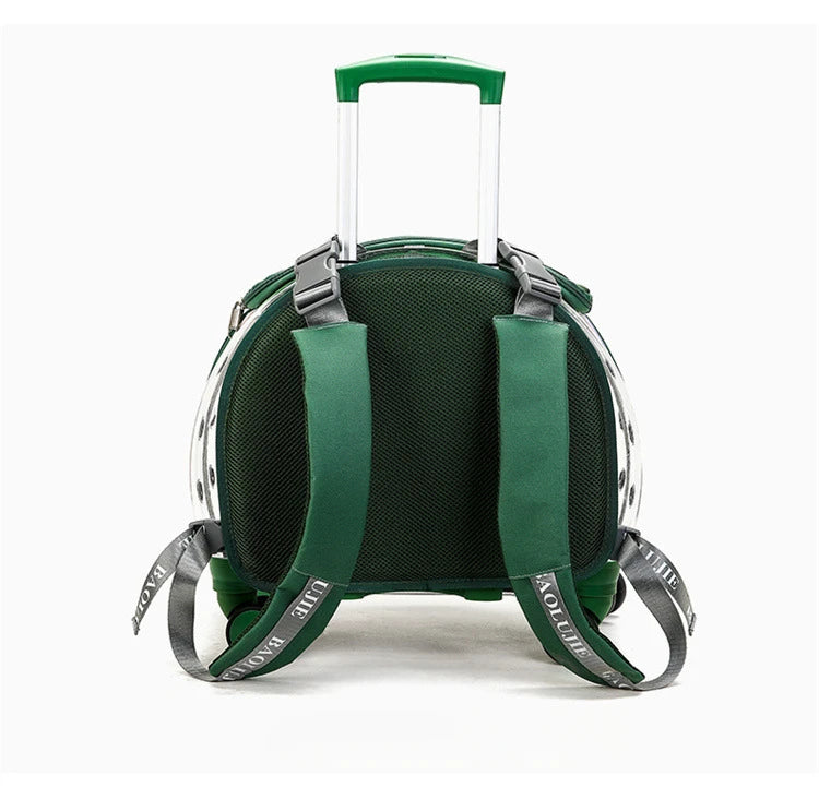 Bolsa transparente para gatos, transportador multiusos de doble hombro para gatos