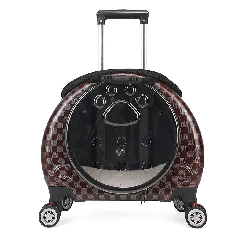 Bolsa transparente para gatos, transportador multiusos de doble hombro para gatos