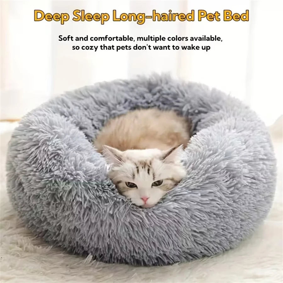 Cama suave para Gato, almohadilla de felpa cálida de piel sintética para perro,