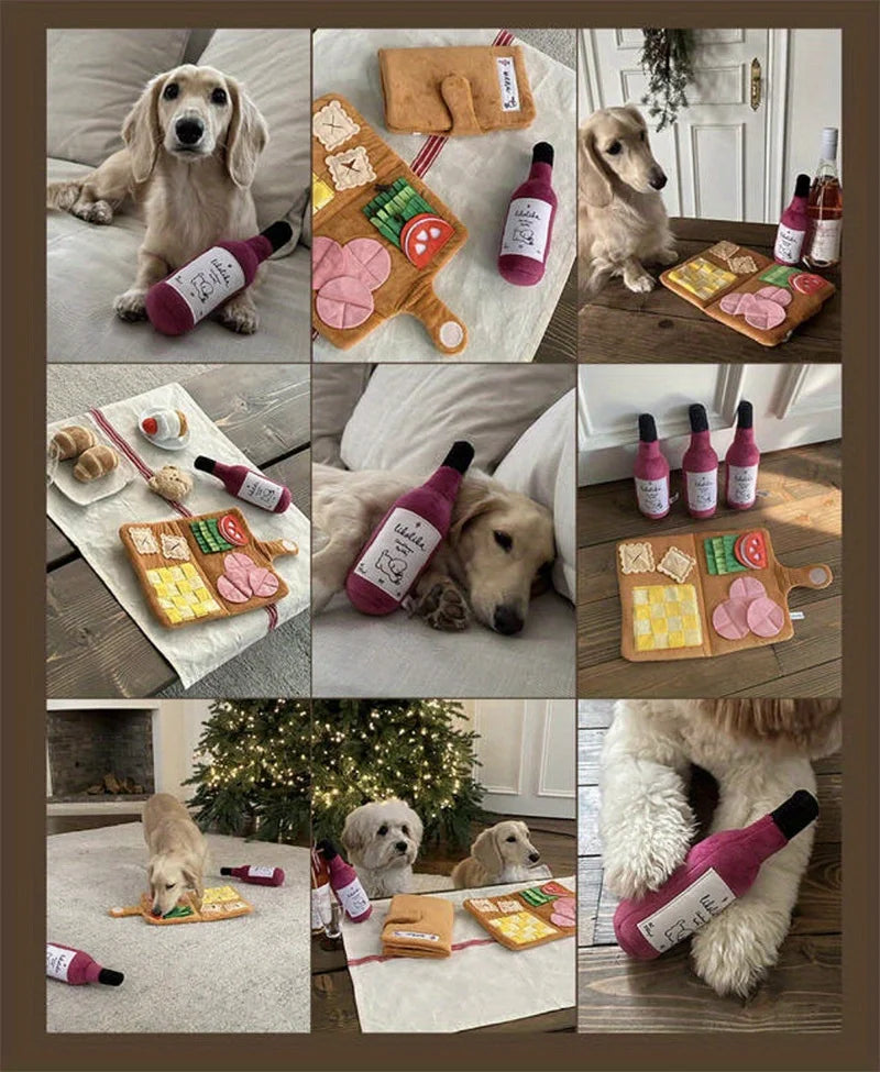 Estera interactiva para perros, juguete rompecabezas de alimentación