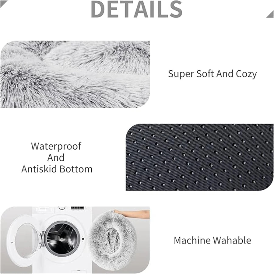 Cama suave para Gato, almohadilla de felpa cálida de piel sintética para perro,