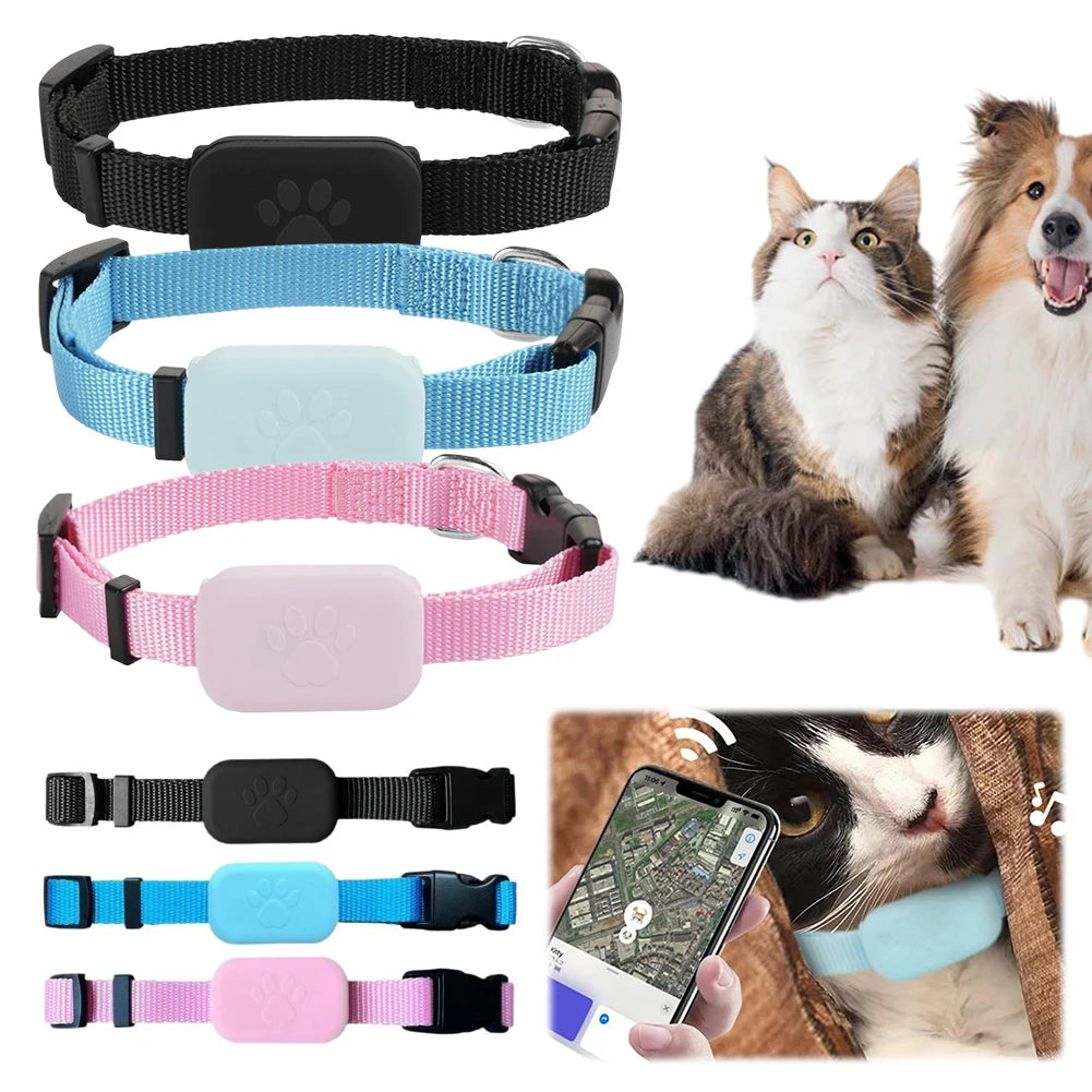 Rastreador GPS para Mascotas con Collar Ajustable