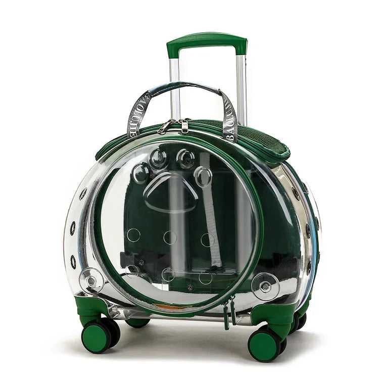 Bolsa transparente para gatos, transportador multiusos de doble hombro para gatos