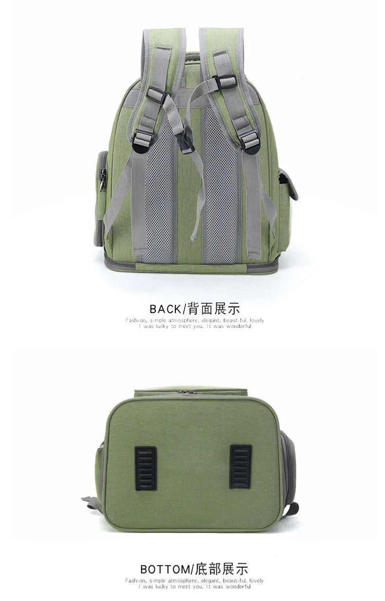 Mochila transportadora transparente para gatos, bolso de hombro transpirable duradero para exteriores