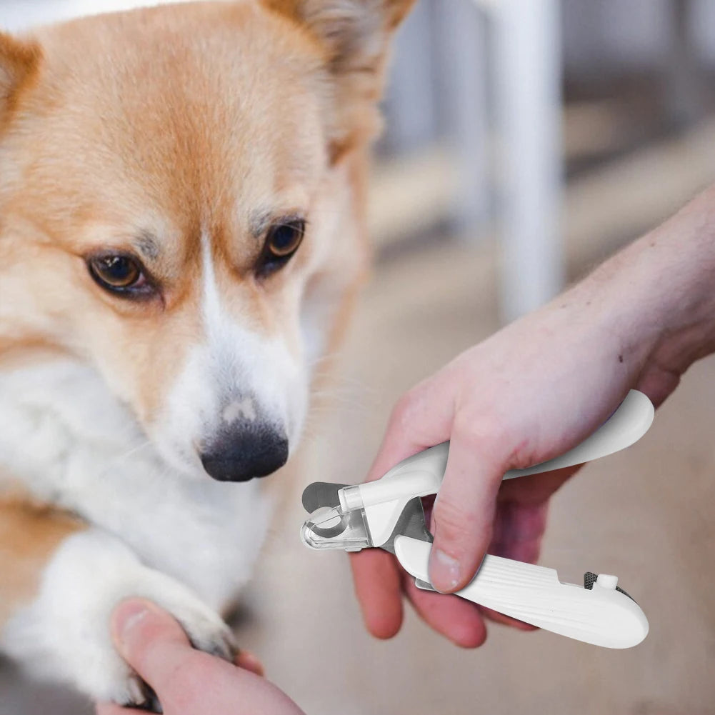 Cortauñas para mascotas con luz LED, higiene,