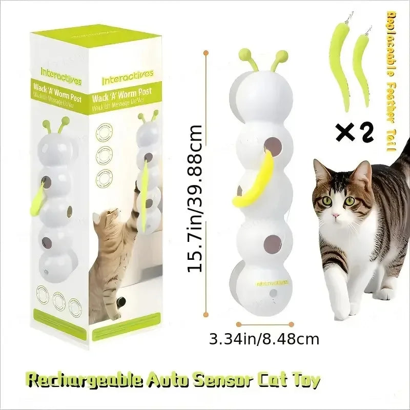 Juguete Automático con Sensor para Gatos, Recargable por USB, Interactivo