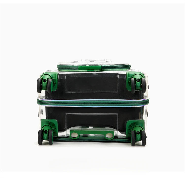 Bolsa transparente para gatos, transportador multiusos de doble hombro para gatos