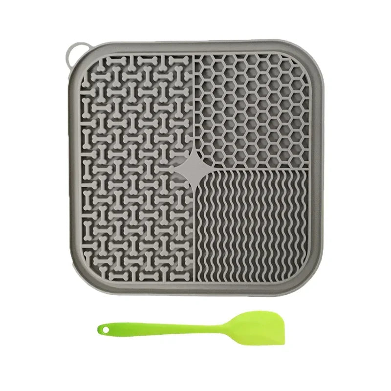 Estera para lamer comedero lento para perros y gatos, almohadilla para lamer de primera calidad