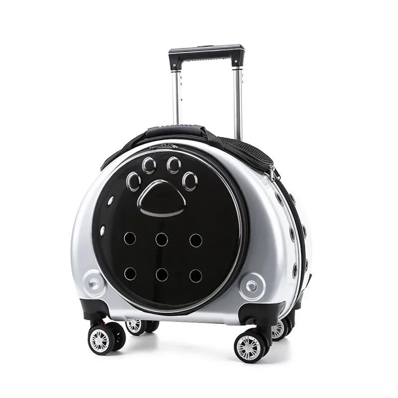 Bolsa transparente para gatos, transportador multiusos de doble hombro para gatos