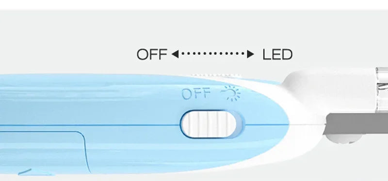 Cortauñas profesional para mascotas con luz Led, tijeras de aseo con garra
