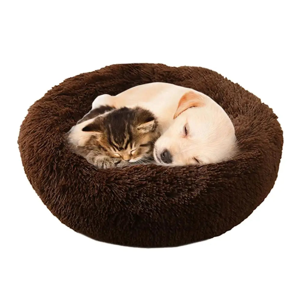 Cama Donut Antiansiedad para Gatos y Perros Pequeños