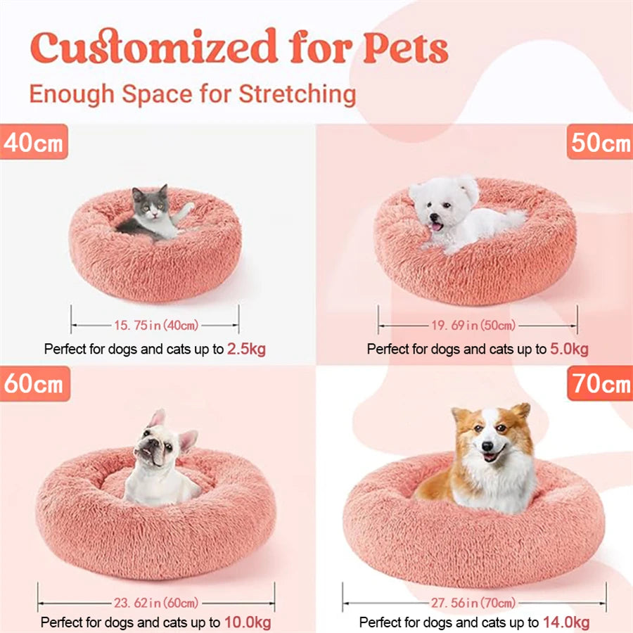 Cama suave para Gato, almohadilla de felpa cálida de piel sintética para perro,
