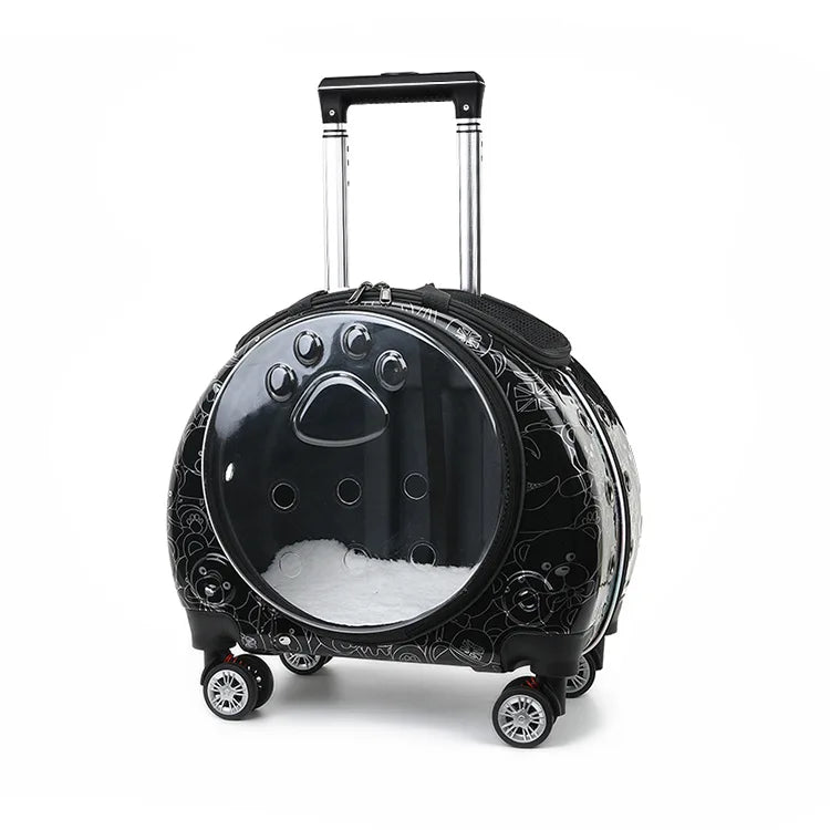 Bolsa transparente para gatos, transportador multiusos de doble hombro para gatos