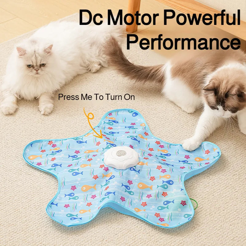 Juguete inteligente inalámbrico automático para gatos resistente a mordeduras 360 °   Sensor de rotación