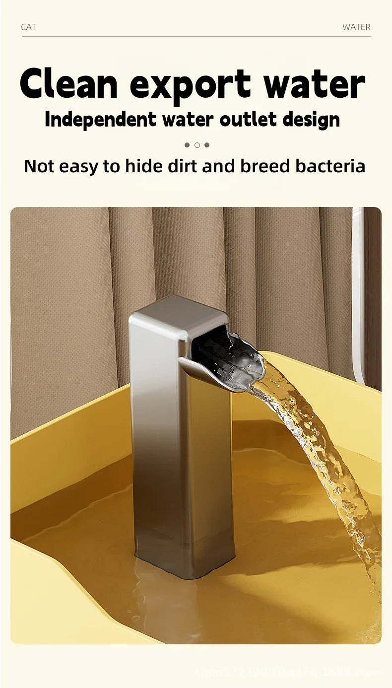 Fuente de agua para gatos de 1,5 l, dispensador de agua con filtro automático