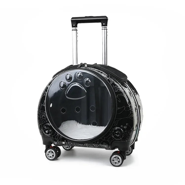 Bolsa transparente para gatos, transportador multiusos de doble hombro para gatos
