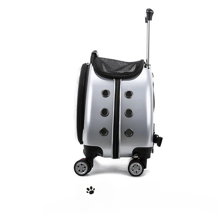 Bolsa transparente para gatos, transportador multiusos de doble hombro para gatos