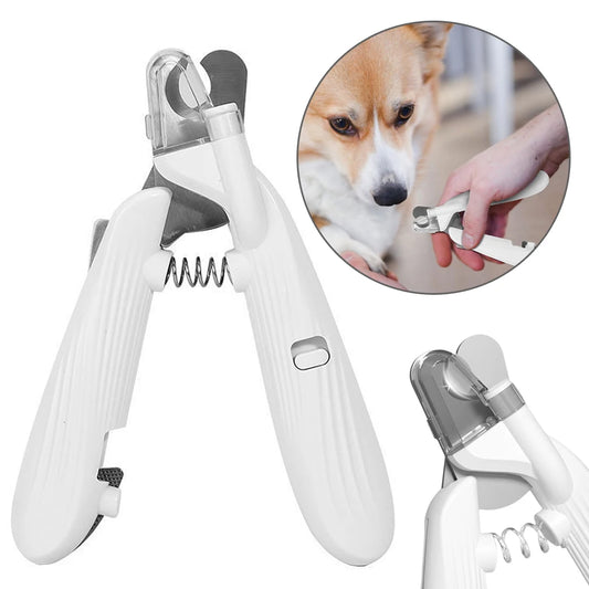 Cortauñas para mascotas con luz LED, higiene,