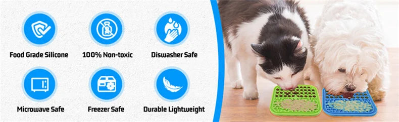Suministros para mascotas, estera para lamer de silicona