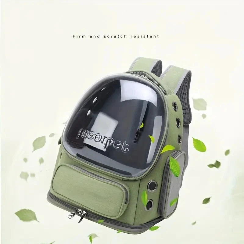 Mochila transportadora portátil para mascotas, bolsa de burbujas transpirable, cómoda y elegante para gatos y perros