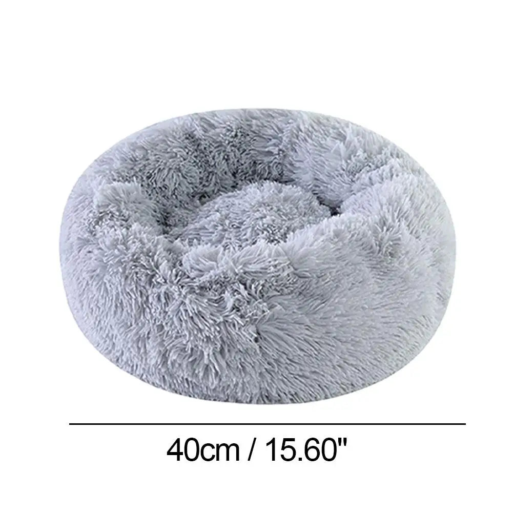 Cama Donut Antiansiedad para Gatos y Perros Pequeños