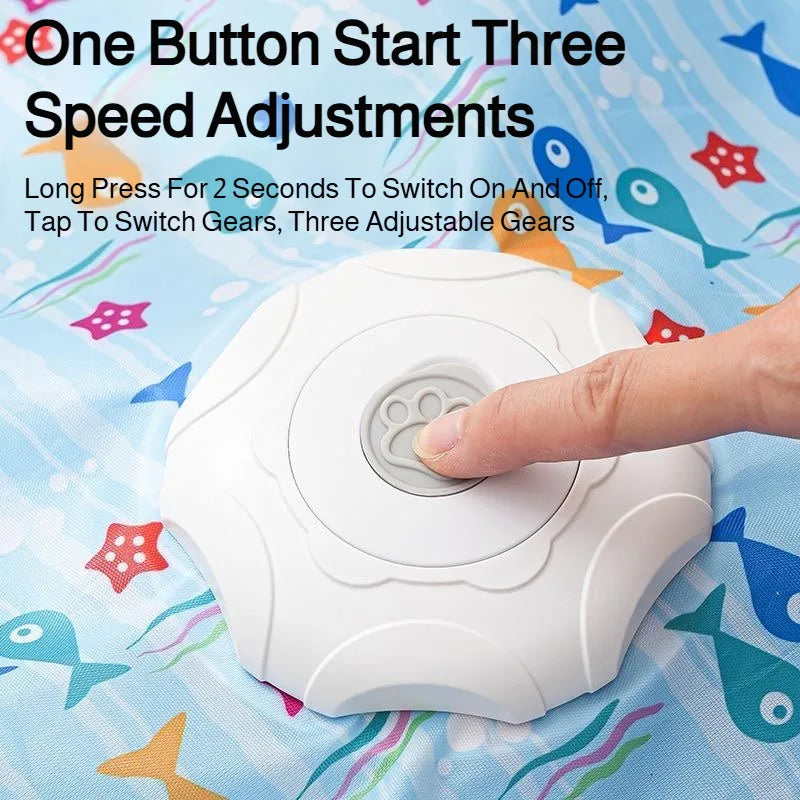 Juguete inteligente inalámbrico automático para gatos resistente a mordeduras 360 °   Sensor de rotación