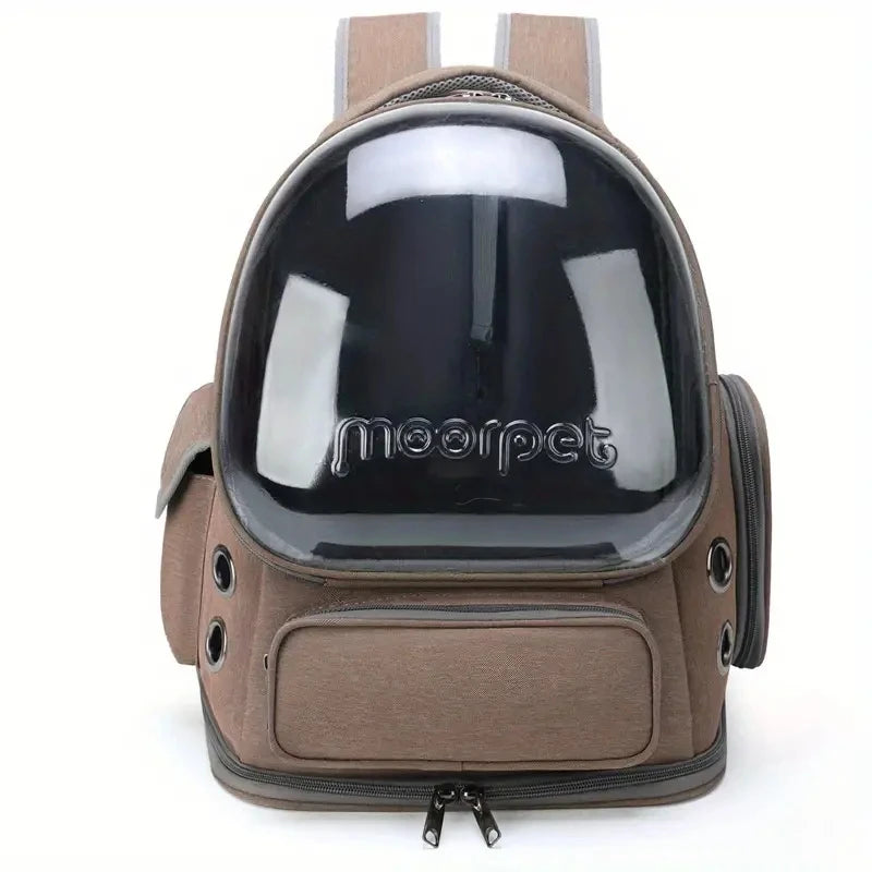 Mochila transportadora portátil para mascotas, bolsa de burbujas transpirable, cómoda y elegante para gatos y perros