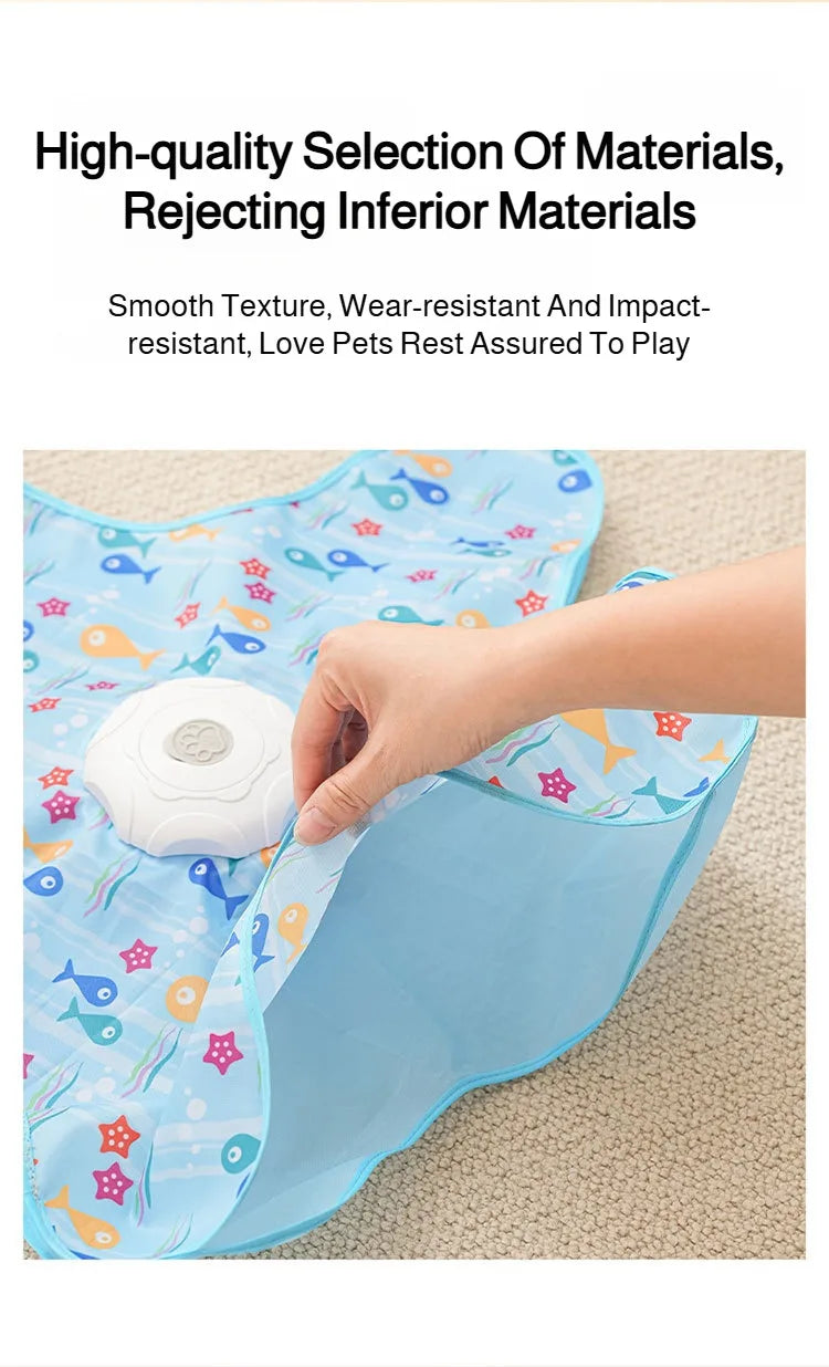 Juguete inteligente inalámbrico automático para gatos resistente a mordeduras 360 °   Sensor de rotación