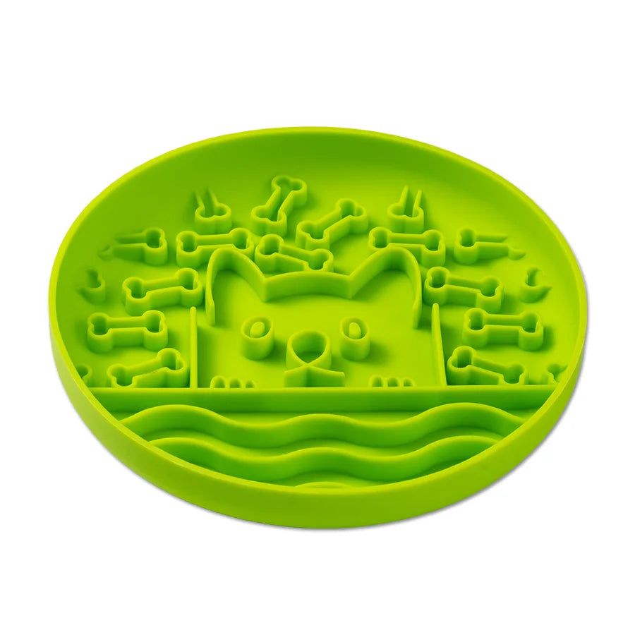 Alimentador de silicona para mascotas, estera para lamer alimentos