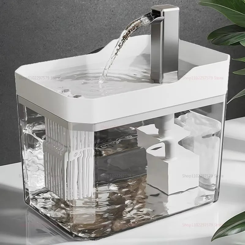 Bebedero Automático para Gatos de 1.5L con Filtro USB,