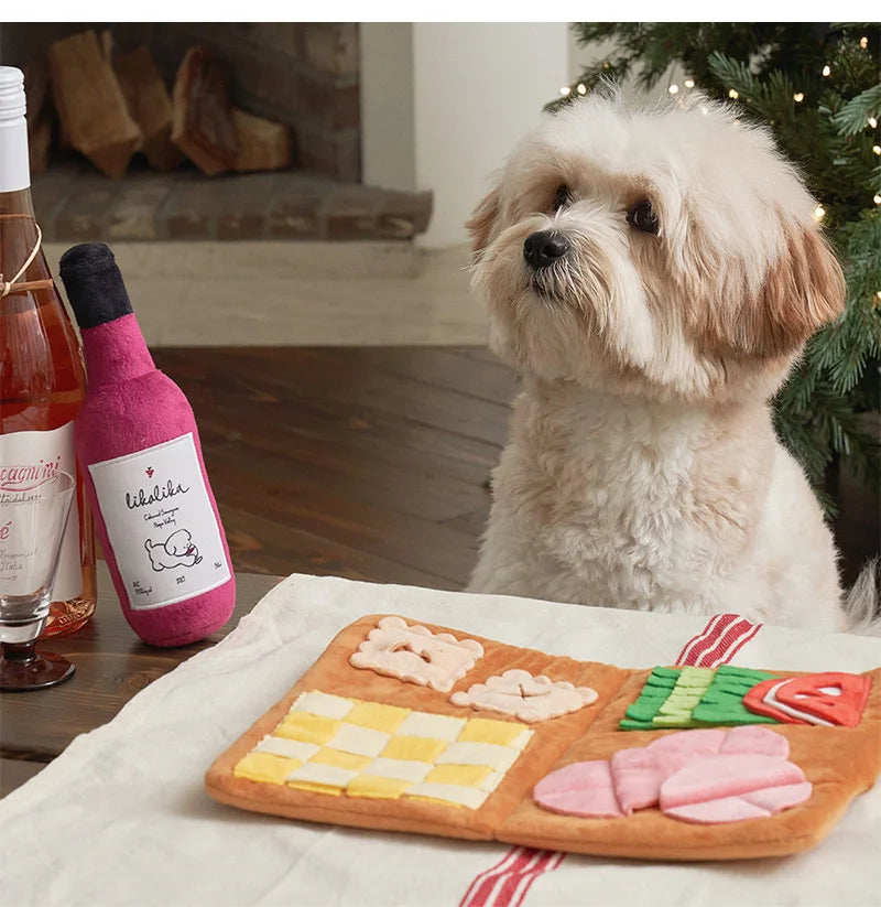 Estera interactiva para perros, juguete rompecabezas de alimentación