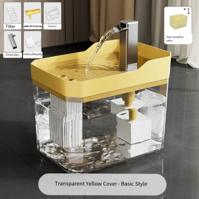Fuente de agua para gatos, filtro automático, dispensador de bebidas